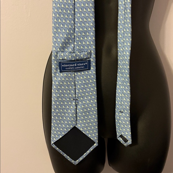 Vineyard Vines Custom Collections Merrill Lynch Logo Baby Blue Silk Necktie Tie - Picture 12 of 14